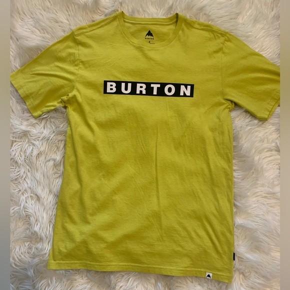 Burton Men's Vibrant Yellow Tee - Small - Picture 1 of 3